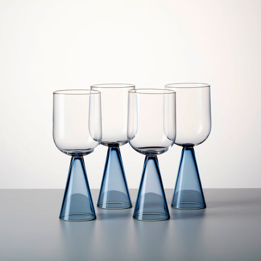 evivva! glasses - white wine (set of 4) | steel blue